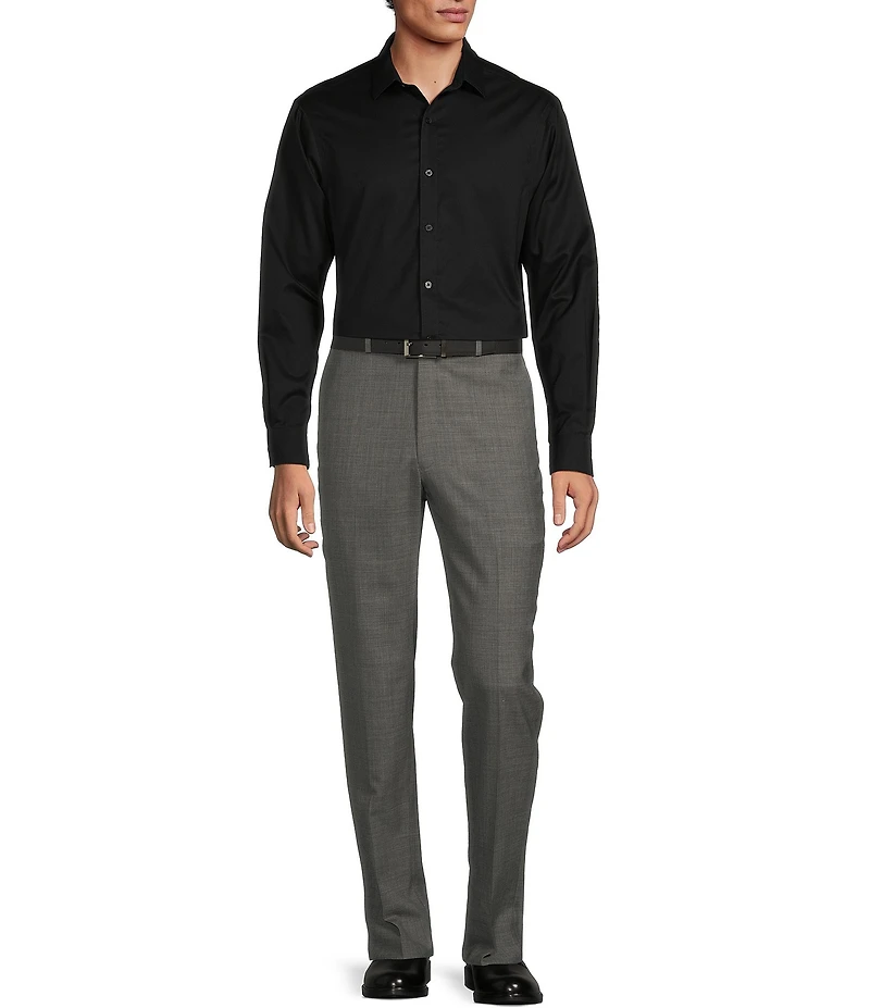 Hart Schaffner Marx New York Modern Fit Flat Front Dress Pants