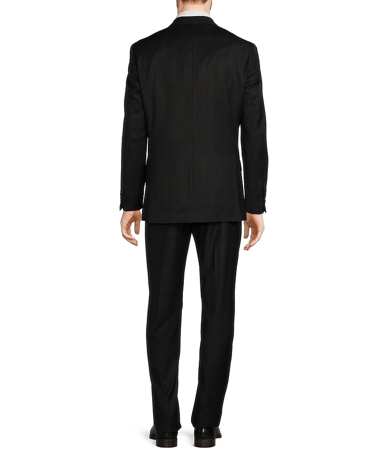 Hart Schaffner Marx New York Modern Fit Flat Front Fancy Pattern 2-Piece Suit