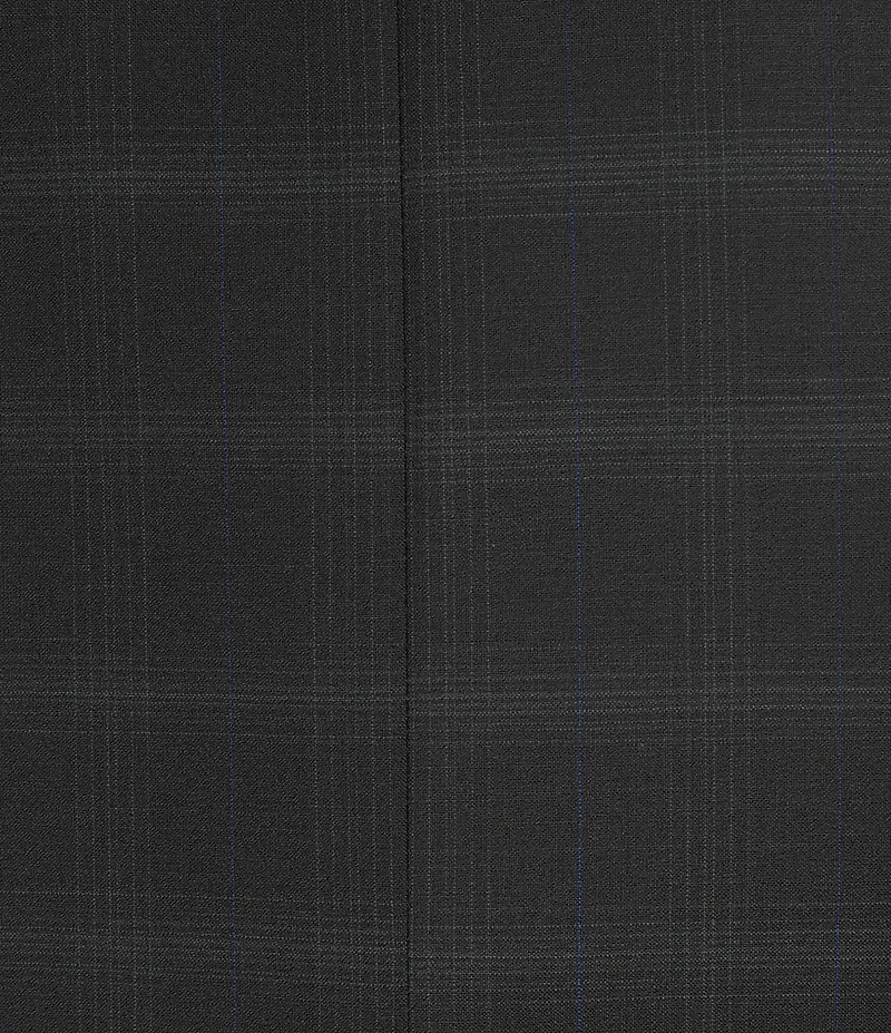 Hart Schaffner Marx New York Modern Fit Flat Front Plaid 2-Piece Suit