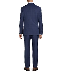 Hart Schaffner Marx Chicgao Fit Flat Front Plaid 2-Piece Suit