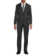 Hart Schaffner Marx New York Modern Fit Flat Front Plaid 2-Piece Suit
