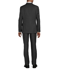 Hart Schaffner Marx New York Modern Fit Flat Front Plaid 2-Piece Suit