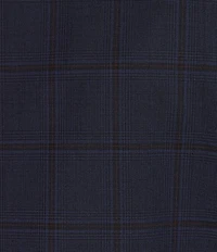 Hart Schaffner Marx New York Modern Fit Flat Front Plaid Patten 2-Piece Suit