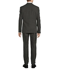 Hart Schaffner Marx New York Modern Fit Flat Front Solid 2-Piece Suit