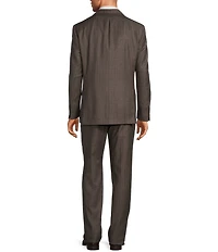 Hart Schaffner Marx New York Modern Fit Flat Front Stripe Pattern 2-Piece Suit