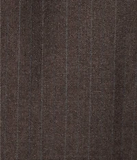 Hart Schaffner Marx New York Modern Fit Flat Front Stripe Pattern 2-Piece Suit