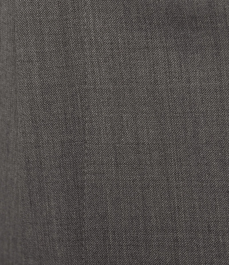 Hart Schaffner Marx New York Modern Fit Grey Pre-Tailored Flat Front Super Stretch Solid Dress Pants