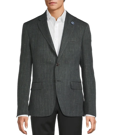 Hart Schaffner Marx New York Modern Fit Herringbone Sport Coat