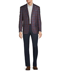 Hart Schaffner Marx New York Modern Fit Plaid Pattern Sport Coat