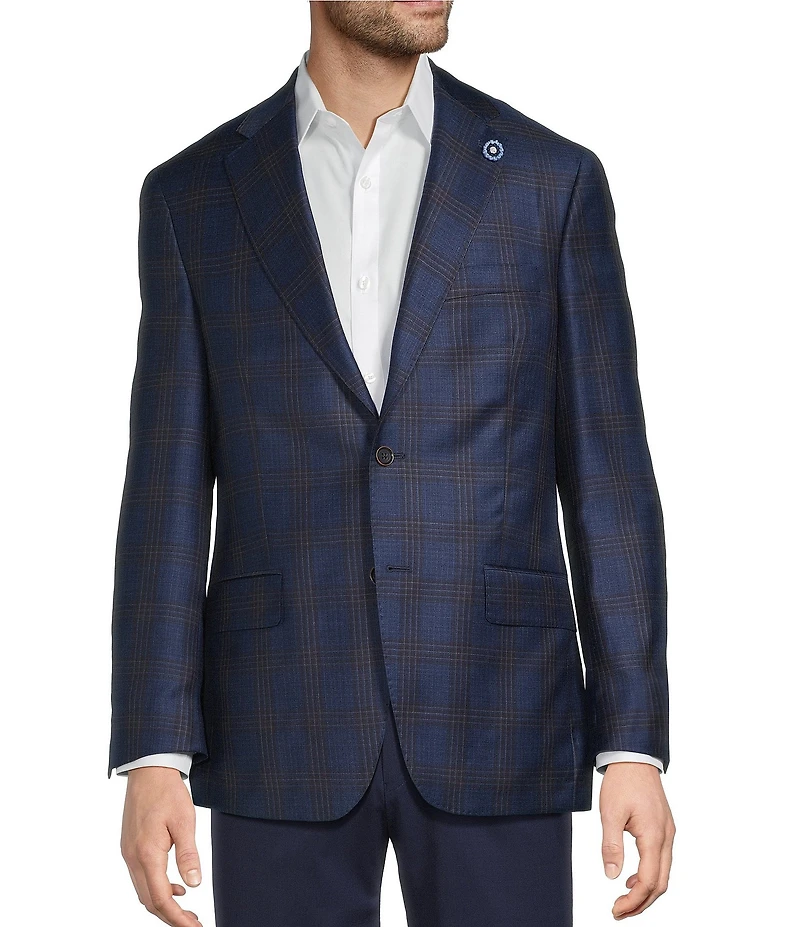Hart Schaffner Marx New York Modern Fit Plaid Sport Coat