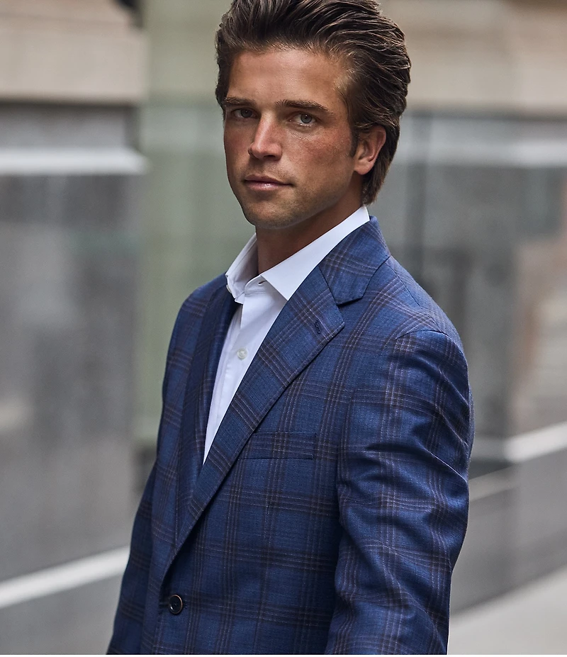 Hart Schaffner Marx New York Modern Fit Plaid Sport Coat