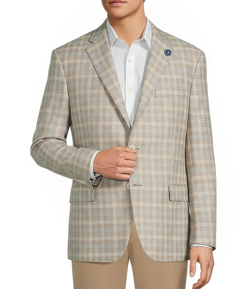 Hart Schaffner Marx New York Modern Fit Plaid Sport Coat