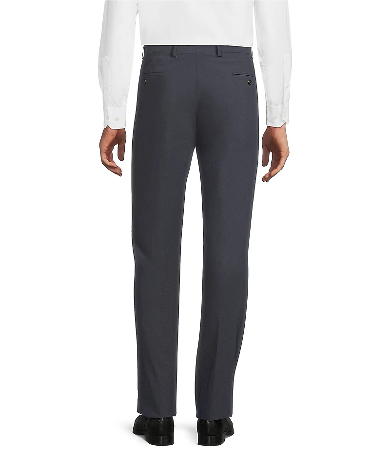 Hart Schaffner Marx New York Fit Flat Front Solid Dress Pants