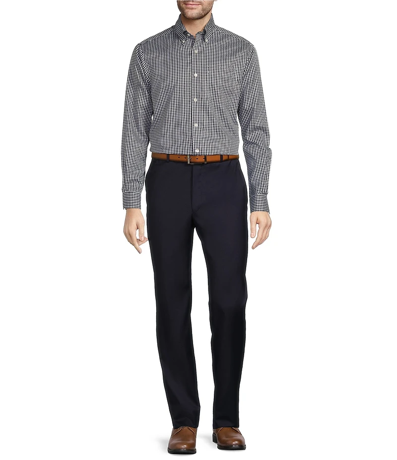 Hart Schaffner Marx New York Modern Fit Flat Front Lined Dress Pants