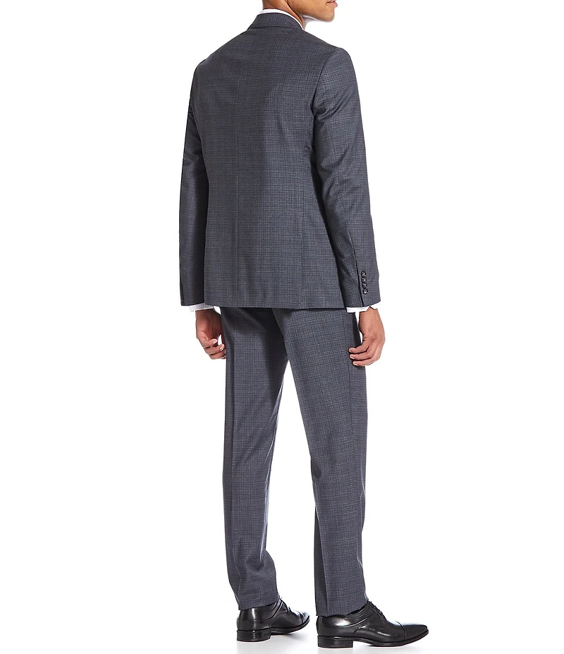 Hart Schaffner Marx Patterned Chicago Classic Fit Flat Front 2-Piece Suit