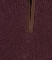 Hart Schaffner Marx Quarter Zip Merino Wool Sweater