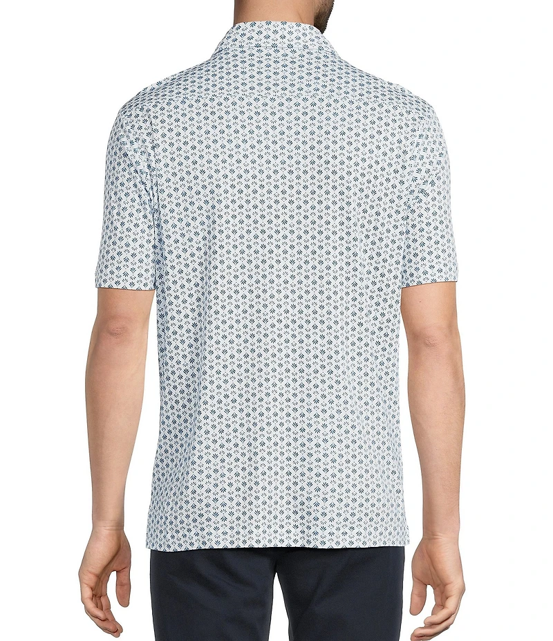 Hart Schaffner Marx Short Sleeve Fan Print Button Front Shirt