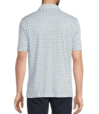 Hart Schaffner Marx Short Sleeve Fan Print Button Front Shirt