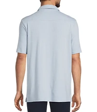 Hart Schaffner Marx Short Sleeve Herringbone Polo Shirt