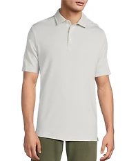 Hart Schaffner Marx Short Sleeve Herringbone Polo Shirt