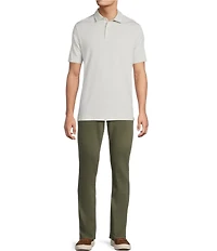 Hart Schaffner Marx Short Sleeve Herringbone Polo Shirt