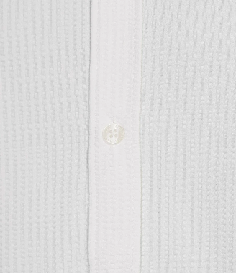 Hart Schaffner Marx Short Sleeve Luxury Performance Coatfront Shirt