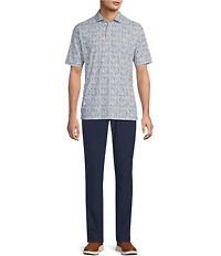Hart Schaffner Marx Short Sleeve Luxury Performance Cookout Print Polo