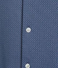 Hart Schaffner Marx Short Sleeve Luxury Performance Diamond Geo Coatfront Shirt
