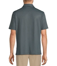 Hart Schaffner Marx Short Sleeve Luxury Performance Diamond Geo Coatfront Shirt