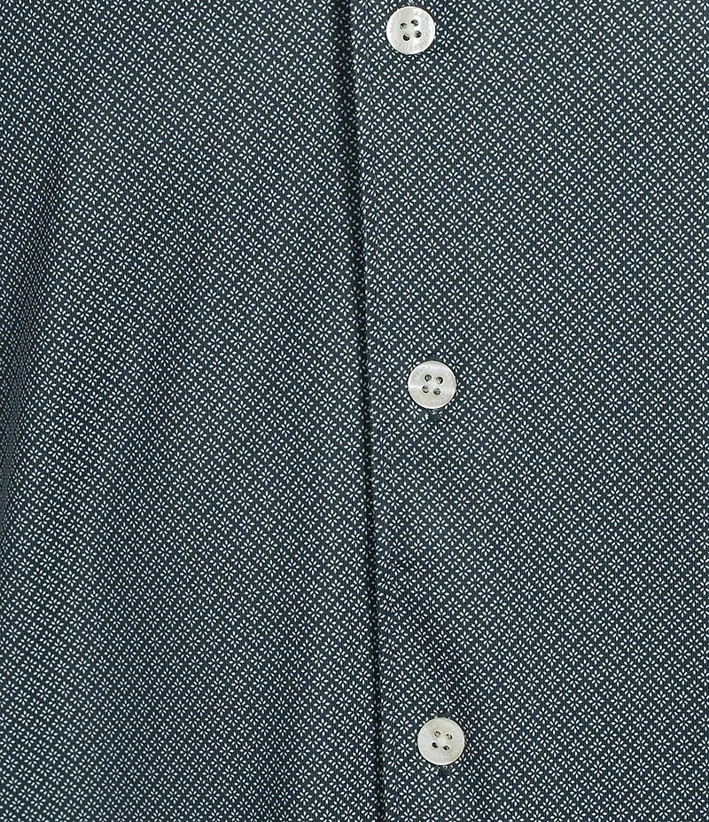 Hart Schaffner Marx Short Sleeve Luxury Performance Diamond Geo Coatfront Shirt