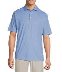 Hart Schaffner Marx Short Sleeve Luxury Performance Diamond Geo Polo