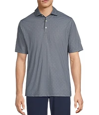 Hart Schaffner Marx Short Sleeve Luxury Performance Diamond Geo Polo