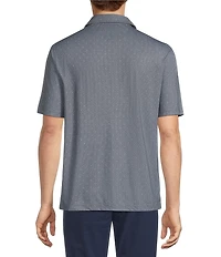 Hart Schaffner Marx Short Sleeve Luxury Performance Diamond Geo Polo
