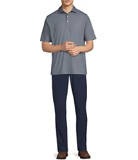 Hart Schaffner Marx Short Sleeve Luxury Performance Diamond Geo Polo