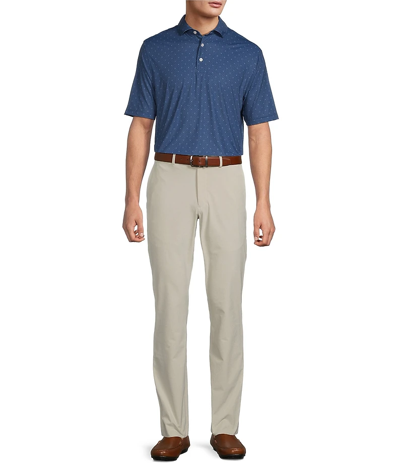 Hart Schaffner Marx Short Sleeve Luxury Performance Diamond Geo Polo