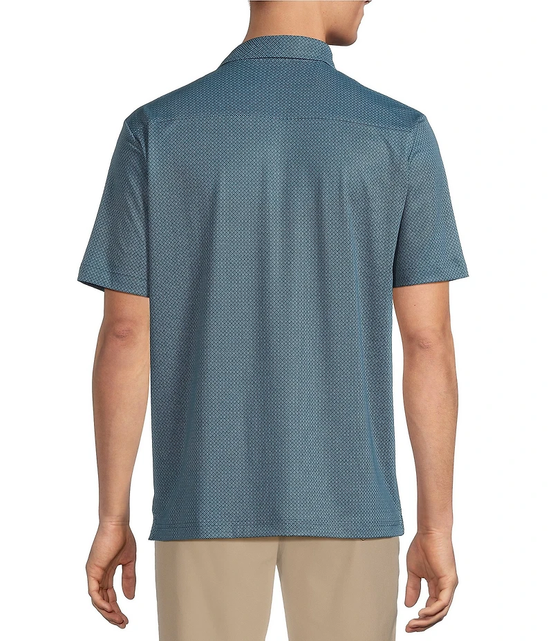 Hart Schaffner Marx Short Sleeve Luxury Performance Diamond Geo Shirt