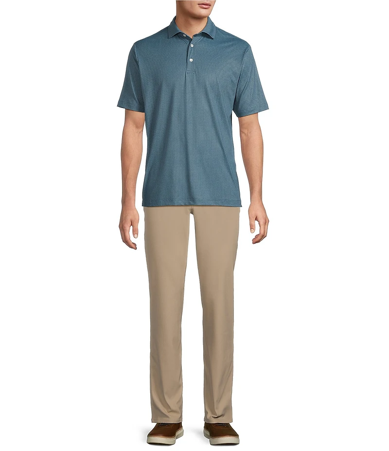 Hart Schaffner Marx Short Sleeve Luxury Performance Diamond Geo Shirt