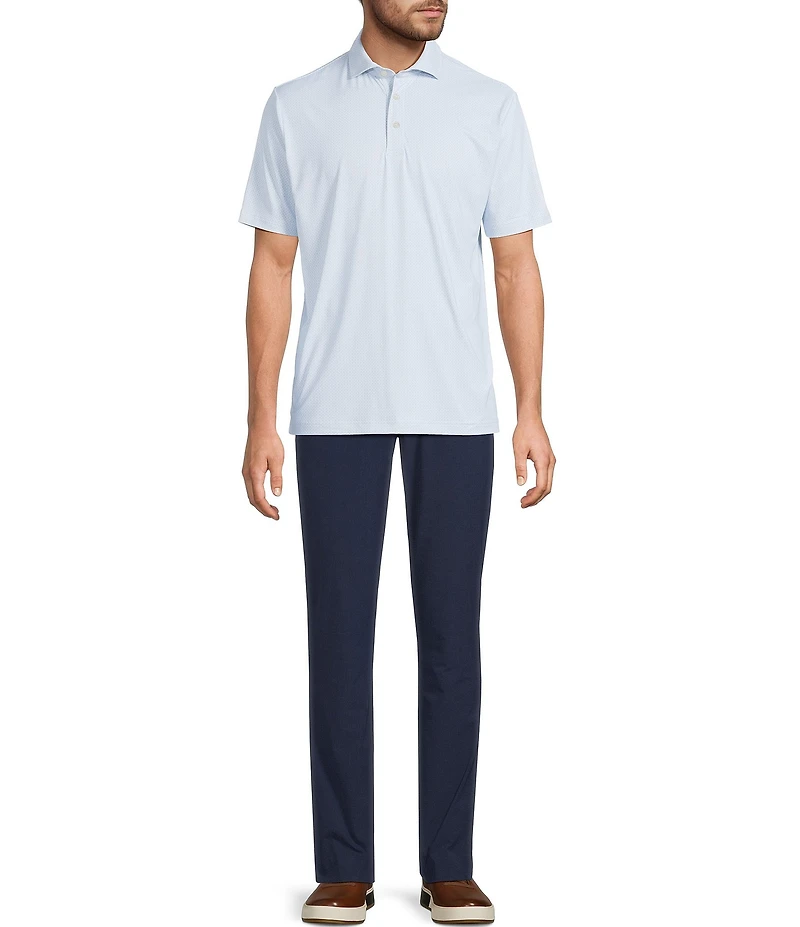 Hart Schaffner Marx Short Sleeve Luxury Performance Diamond Geo Shirt