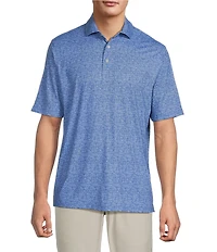 Hart Schaffner Marx Short Sleeve Luxury Performance Dog Print Polo