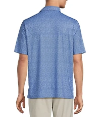 Hart Schaffner Marx Short Sleeve Luxury Performance Dog Print Polo
