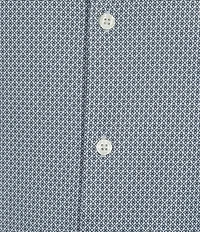 Hart Schaffner Marx Short Sleeve Luxury Performance Geo Print Button Front Shirt