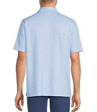 Hart Schaffner Marx Short Sleeve Luxury Performance Leaf Polo Shirt
