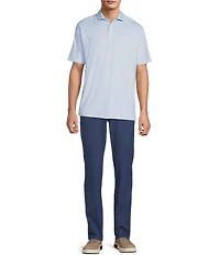 Hart Schaffner Marx Short Sleeve Luxury Performance Mini Scenic Polo Shirt