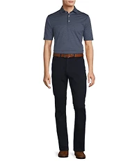 Hart Schaffner Marx Short Sleeve Luxury Performance Texture Polo Shirt