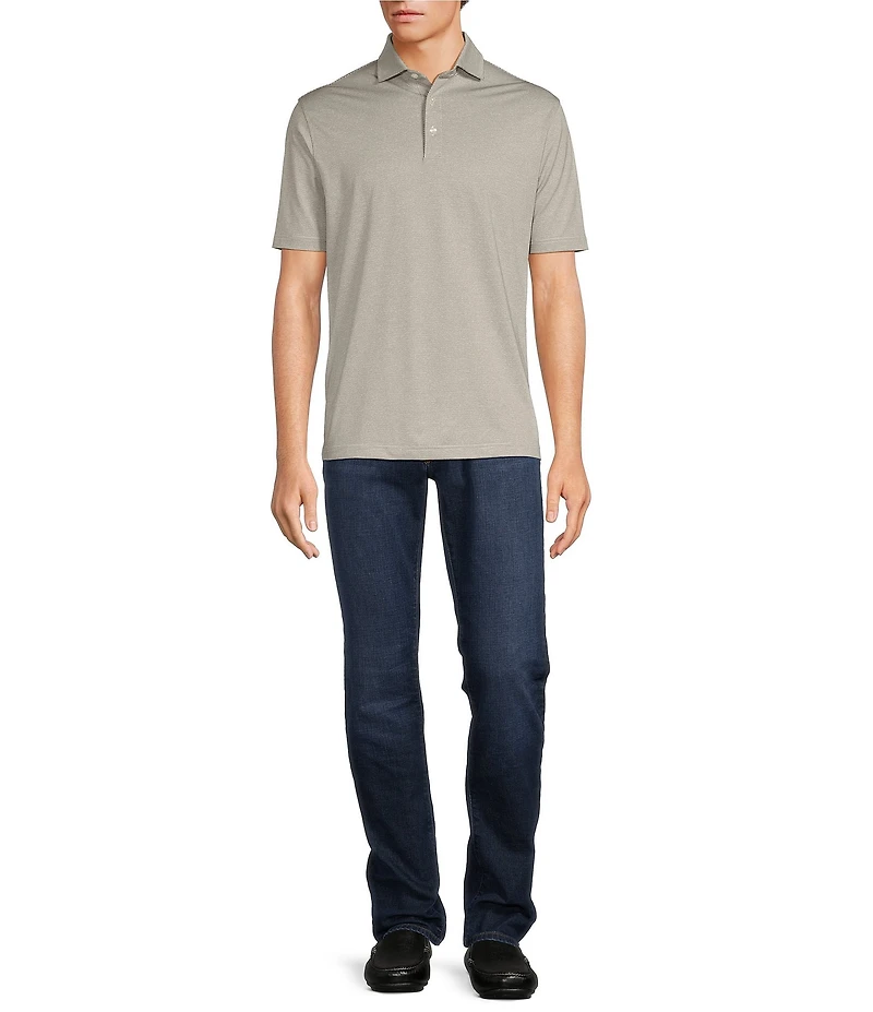 Hart Schaffner Marx Short Sleeve Luxury Performance Texture Polo Shirt