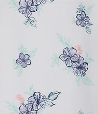 Hart Schaffner Marx Short Sleeve Luxury Performance Textured Floral Polo Shirt