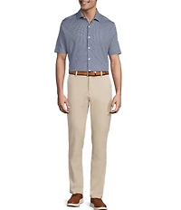 Hart Schaffner Marx Short Sleeve Petal Print Button Front Shirt