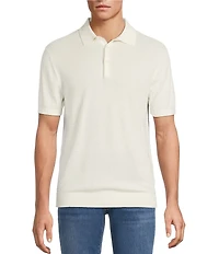 Hart Schaffner Marx Short Sleeve Sweater Knit Polo Shirt