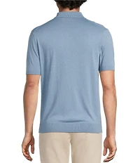Hart Schaffner Marx Short Sleeve Sweater Knit Polo Shirt