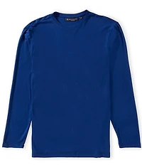 Hart Schaffner Marx Solid Knit Long Sleeve Sleep T-Shirt